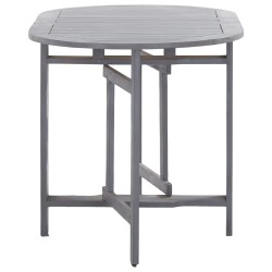 Table de jardin Gris 120x70x74 cm Bois d'acacia massif 538581538581