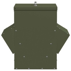 Mangeoire pour poules Vert olive 40,5 x 45 x 41 cm 538584538584