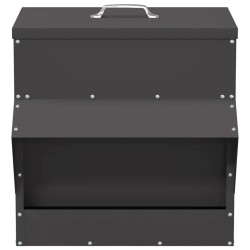 Mangeoire pour poules Noir 40,5 x 45 x 41 cm 538585538585