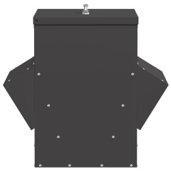 Mangeoire pour poules Noir 40,5 x 45 x 41 cm 538585538585