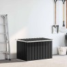 Boîte de rangement de jardin Anthracite 109x67x65 cm 538589538589