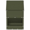 Mangeoire pour poules Vert olive 21 x 16 x 33 cm 538592538592