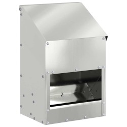 Mangeoire pour poules Argent 21 x 16 x 33 cm Acier galvanisé 538597538597