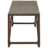 Banc de jardin 120 cm Résine tressée Marron 538600538600