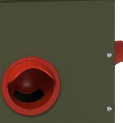 Mangeoire pour poules Vert olive 41,5 x 20,5 x 33 cm 538605538605