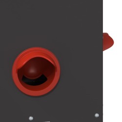 Mangeoire pour poules Noir 40,5 x 25 x 38 cm 538612538612