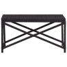 Banc de jardin 80 cm Résine tressée Noir 538615538615