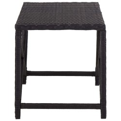Banc de jardin 80 cm Résine tressée Noir 538615538615