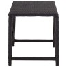 Banc de jardin 80 cm Résine tressée Noir 538615538615