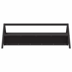 Trough d'alimentation pour le bétail Noir 111 x 76 x 38 cm 538619538619