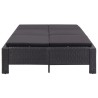 Transat à 2 places avec coussin Noir Résine tressée 538620538620