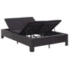 Transat à 2 places avec coussin Noir Résine tressée 538620538620