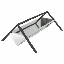 Trough d'alimentation pour le bétail Argent 111 x 76 x 38 cm 538621538621