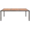 Table de jardin Gris 200x150x74 cm Résine tressée et acacia 538623538623
