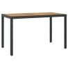 Table de jardin Noir et marron 123x60x74cm Bois d'acacia solide 538632538632