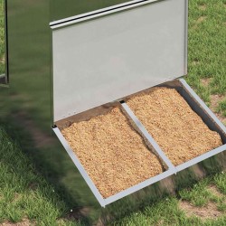 Distributeur de porcs Argent 82 x 51 x 91,5 cm Acier galvanisé 538633538633