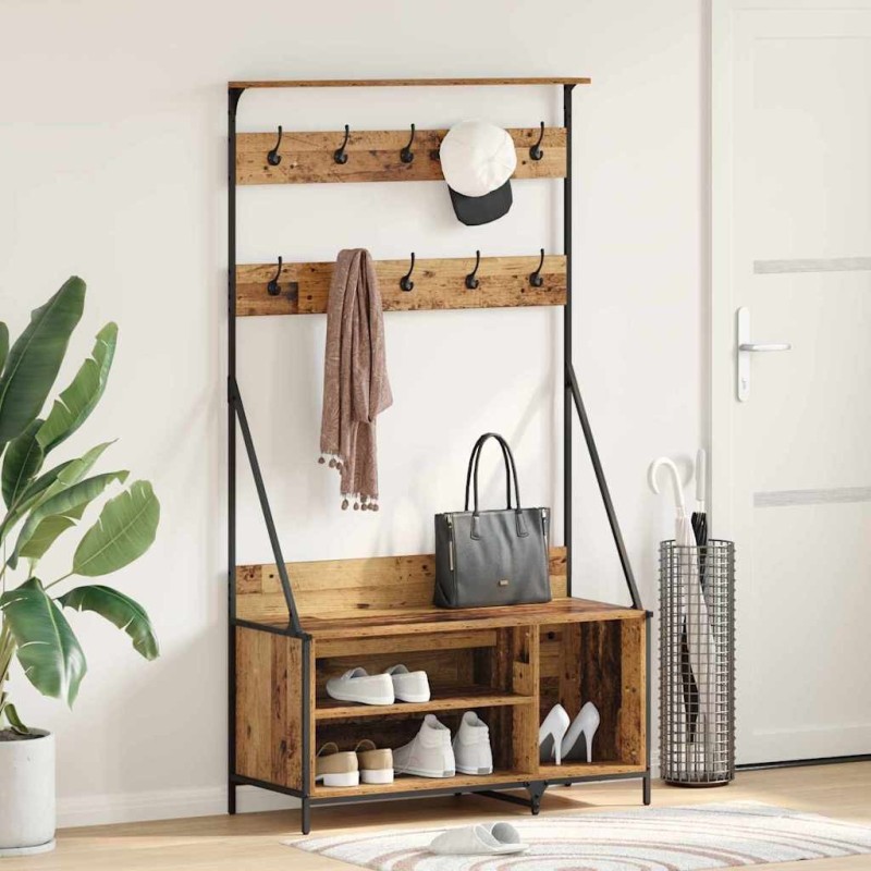 Porte-vêtements Bois Ancien 100 x 41 x 184 cm Bois d'ingénierie 538640538640