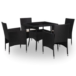 Ensemble de Mobilier 5 pcs Noir 538644538644