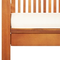 Chaise de jardin avec coussin Bois d'acacia massif 538652538652