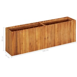 Lit surélevé de jardin 150x30x50 cm Bois massif d'acacia 538665538665