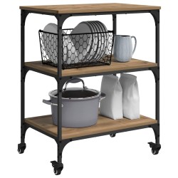 Chariot de cuisine Chêne artisanal 60 x 41 x 76 cm 538666538666