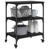 Chariot de cuisine Chêne noir 60 x 41 x 76 cm Bois d'ingénierie 538667538667