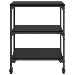 Chariot de cuisine Chêne noir 60 x 41 x 76 cm Bois d'ingénierie 538667538667