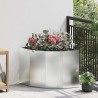 Jardinière d'Angle Argent 60 x 60 x 50 cm Acier galvanisé 538672538672