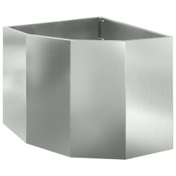 Jardinière d'Angle Argent 60 x 60 x 50 cm Acier galvanisé 538672538672