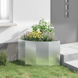 Jardinière d'Angle Argent 60 x 60 x 50 cm Acier galvanisé 538672538672