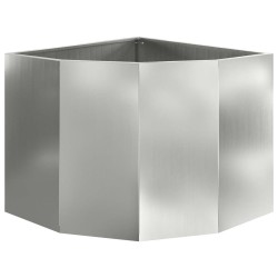 Jardinière d'Angle Argent 60 x 60 x 50 cm Acier galvanisé 538672538672