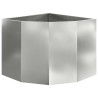 Jardinière d'Angle Argent 60 x 60 x 50 cm Acier galvanisé 538672538672