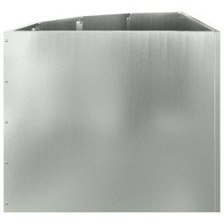 Jardinière d'Angle Argent 60 x 60 x 50 cm Acier galvanisé 538672538672