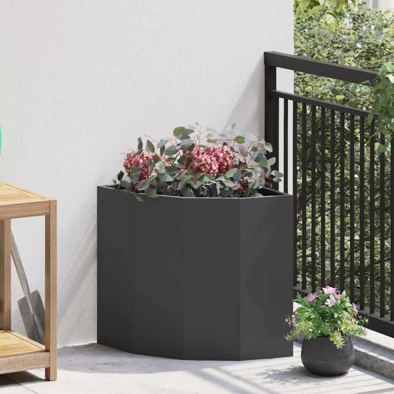 Jardinière d'Angle Noir 45 x 45 x 50 cm Acier 538674538674