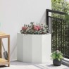 Jardinière d'Angle Blanc 45 x 45 x 50 cm Acier 538675538675