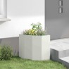 Jardinière d'Angle Blanc 45 x 45 x 50 cm Acier 538675538675