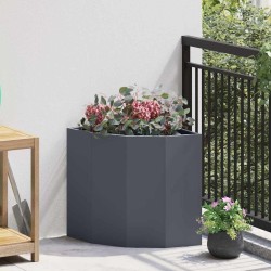 Jardinière d'Angle Anthracite 45 x 45 x 50 cm Acier 538676538676