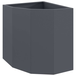 Jardinière d'Angle Anthracite 45 x 45 x 50 cm Acier 538676538676