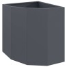 Jardinière d'Angle Anthracite 45 x 45 x 50 cm Acier 538676538676