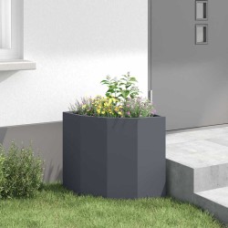 Jardinière d'Angle Anthracite 45 x 45 x 50 cm Acier 538676538676