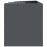 Jardinière d'Angle Anthracite 45 x 45 x 50 cm Acier 538676538676