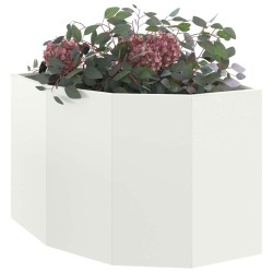 Jardinière d'Angle Blanc 60 x 60 x 50 cm Acier 538677538677