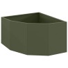 Jardinière d'Angle Vert olive 60 x 60 x 35 cm Acier 538679538679