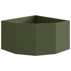 Jardinière d'Angle Vert olive 60 x 60 x 35 cm Acier 538679538679