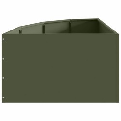 Jardinière d'Angle Vert olive 60 x 60 x 35 cm Acier 538679538679