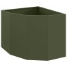 Jardinière d'Angle Vert olive 60 x 60 x 50 cm Acier 538681538681