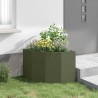 Jardinière d'Angle Vert olive 60 x 60 x 50 cm Acier 538681538681