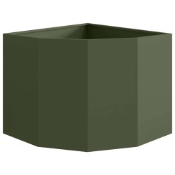 Jardinière d'Angle Vert olive 60 x 60 x 50 cm Acier 538681538681