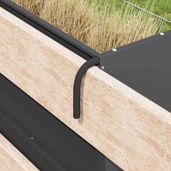 Râtelier à foin suspendu Noir 61 x 33 x 66 cm 538684538684