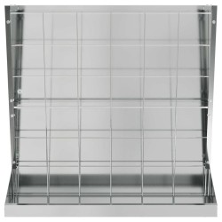 Distributeur de Foin Argent 71 x 33 x 70 cm Acier galvanisé 538685538685